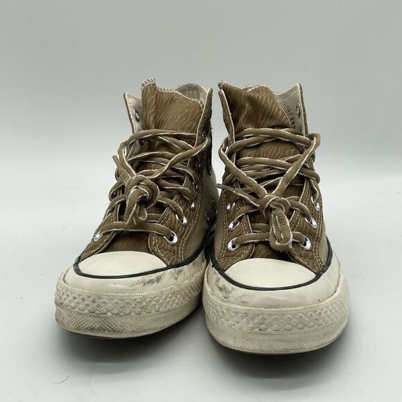 Women 7.5 Converse Chuck 70 High Nomad Khaki Egret Brown Sneaker Shoes A03759C - Picture 2 of 11